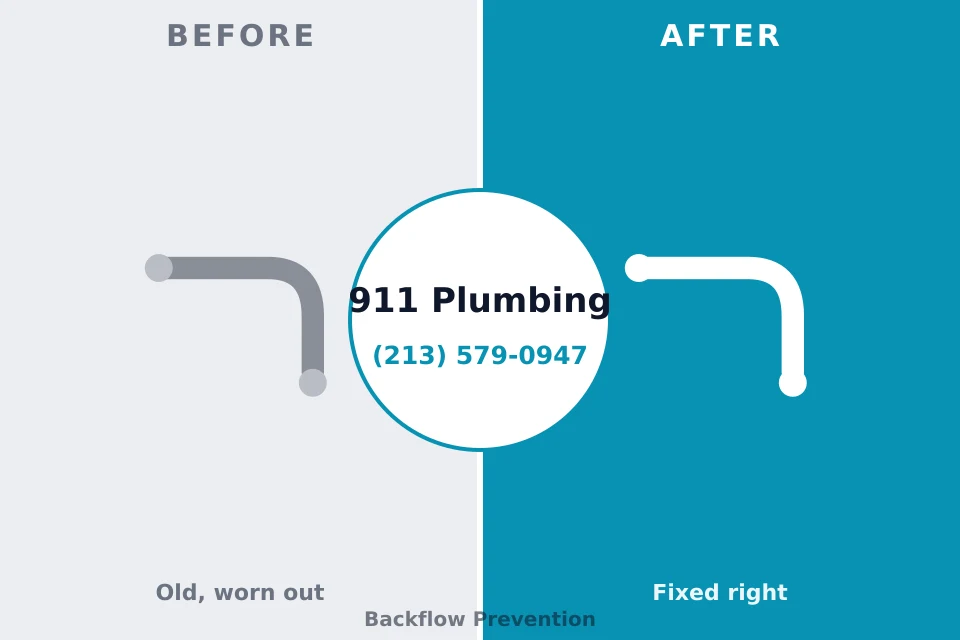 Before and after: plumbing repair Shell Lake, WI